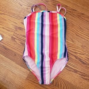 Gap Kids Rainbow Striped One Piece Bathing Suit